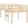 Cama alta madera maciza pino 80x200 cm de vidaXL, Camas y somieres - Ref: Foro24-821609, Precio: 134,01 €, Descuento: %