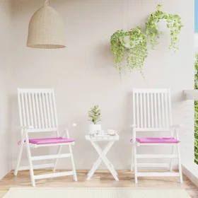 Cojines de silla de jardín 2 uds tela rosa 40x40x3 cm de vidaXL, Cojines para sillas y sofás - Ref: Foro24-361026, Precio: 23...