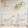 Cojines de silla de jardín 2 uds tela rosa 40x40x3 cm de vidaXL, Cojines para sillas y sofás - Ref: Foro24-361026, Precio: 23...