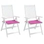 Cojines de silla de jardín 2 uds tela rosa 40x40x3 cm de vidaXL, Cojines para sillas y sofás - Ref: Foro24-361026, Precio: 23...