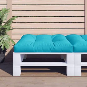 Cojín para palés tela turquesa 80x80x12 cm de vidaXL, Cojines para sillas y sofás - Ref: Foro24-360512, Precio: 45,62 €, Desc...