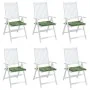 Cojines de silla 6 uds tela estampado de hojas 40x40x3 cm de vidaXL, Cojines para sillas y sofás - Ref: Foro24-361025, Precio...