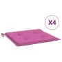 Cojines de silla de jardín 4 uds tela rosa 40x40x3 cm de vidaXL, Cojines para sillas y sofás - Ref: Foro24-361027, Precio: 37...