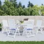 Cojines silla jardín 6 uds tela a rayas azul y blanco 50x50x3cm de vidaXL, Cojines para sillas y sofás - Ref: Foro24-361079, ...