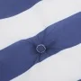 Cojines silla jardín 6 uds tela a rayas azul y blanco 50x50x3cm de vidaXL, Cojines para sillas y sofás - Ref: Foro24-361079, ...