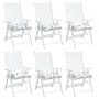 Cojines de silla 6 uds tela Oxford estampado hojas 50x50x7 cm de vidaXL, Cojines para sillas y sofás - Ref: Foro24-361554, Pr...