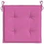 Cojines de silla de jardín 6 uds tela rosa 40x40x3 cm de vidaXL, Cojines para sillas y sofás - Ref: Foro24-361028, Precio: 53...