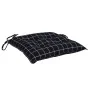 Cojines para silla 4 uds tela a cuadros negro 40x40x7 cm de vidaXL, Cojines para sillas y sofás - Ref: Foro24-361490, Precio:...