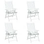 Cojines de silla 4 uds tela Oxford estampado hojas 50x50x7 cm de vidaXL, Cojines para sillas y sofás - Ref: Foro24-361553, Pr...