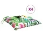 Cojines para silla 4 uds tela multicolor 40x40x7 cm de vidaXL, Cojines para sillas y sofás - Ref: Foro24-361493, Precio: 34,6...