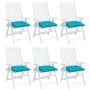 Cojines de silla 6 uds tela Oxford turquesa 50x50x7 cm de vidaXL, Cojines para sillas y sofás - Ref: Foro24-361563, Precio: 4...