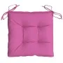 Cojines de silla de jardín 2 uds tela Oxford rosa 50x50x7 cm de vidaXL, Cojines para sillas y sofás - Ref: Foro24-361558, Pre...