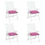 Cojines de silla de jardín 4 uds tela Oxford rosa 50x50x7 cm de vidaXL, Cojines para sillas y sofás - Ref: Foro24-361559, Pre...