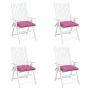 Cojines para silla 4 unidades tela rosa 40x40x7 cm de vidaXL, Cojines para sillas y sofás - Ref: Foro24-361502, Precio: 38,93...