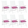 Cojines de silla 6 uds tela Oxford rosa 50x50x7 cm de vidaXL, Cojines para sillas y sofás - Ref: Foro24-361560, Precio: 47,29...