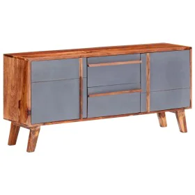 Aparador de madera maciza gris 120x30x55 cm by vidaXL, Sideboards - Ref: Foro24-286371, Price: 257,71 €, Discount: %