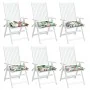 Cojines para silla 6 uds tela Oxford multicolor 50x50x7 cm de vidaXL, Cojines para sillas y sofás - Ref: Foro24-361551, Preci...