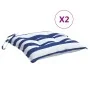 Cojines de silla 2 uds tela Oxford rayas azul blanco 50x50x7 cm de vidaXL, Cojines para sillas y sofás - Ref: Foro24-361543, ...