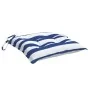 Cojines de silla 2 uds tela Oxford rayas azul blanco 50x50x7 cm de vidaXL, Cojines para sillas y sofás - Ref: Foro24-361543, ...