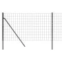 Anthrazitgrauer verzinkter Stahldrahtzaun 1x10 m von vidaXL, Zaunpaneele - Ref: Foro24-154209, Preis: 68,74 €, Rabatt: %