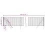 Anthrazitgrauer verzinkter Stahldrahtzaun 1x10 m von vidaXL, Zaunpaneele - Ref: Foro24-154209, Preis: 68,74 €, Rabatt: %
