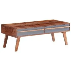 Mesa de centro madera maciza de Sheesham gris 110x50x40 cm de vidaXL, Mesas de centro - Ref: Foro24-286372, Precio: 141,49 €,...