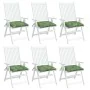 Cojines para silla 6 uds tela estampado de hojas 50x50x7 cm de vidaXL, Cojines para sillas y sofás - Ref: Foro24-361557, Prec...