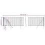 Anthrazitgrauer verzinkter Stahldrahtzaun 0,8x25 m von vidaXL, Zaunpaneele - Ref: Foro24-154216, Preis: 112,22 €, Rabatt: %
