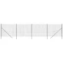 Anthrazitgrauer verzinkter Stahldrahtzaun 2x10 m von vidaXL, Zaunpaneele - Ref: Foro24-154214, Preis: 116,52 €, Rabatt: %