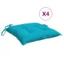 Cojines de silla 4 uds tela Oxford turquesa 50x50x7 cm de vidaXL, Cojines para sillas y sofás - Ref: Foro24-361562, Precio: 3...