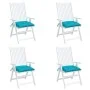 Cojines de silla 4 uds tela Oxford turquesa 50x50x7 cm de vidaXL, Cojines para sillas y sofás - Ref: Foro24-361562, Precio: 3...