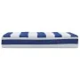 Cojín para palets tela Oxford a rayas azul y blanco 60x60x8 cm de vidaXL, Cojines para sillas y sofás - Ref: Foro24-361804, P...
