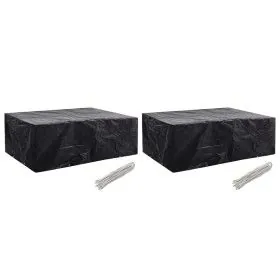 Fundas de muebles de jardín 2 uds 8 ojales 242x162x100 cm de vidaXL, Fundas para muebles de jardín - Ref: Foro24-279131, Prec...