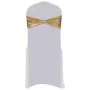 Lazo de silla elástico 25 uds con broche de diamante dorado de vidaXL, Fundas - Ref: Foro24-133579, Precio: 41,13 €, Descuent...