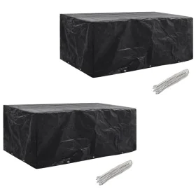 Funda de muebles de jardín 2 uds set ratán 8 personas 10 ojales by vidaXL, Garden furniture covers - Ref: Foro24-279121, Pric...