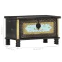 Baúl de almacenamiento madera de mango negro 80x40x45 cm de vidaXL, Baúles de almacenamiento - Ref: Foro24-286396, Precio: 21...