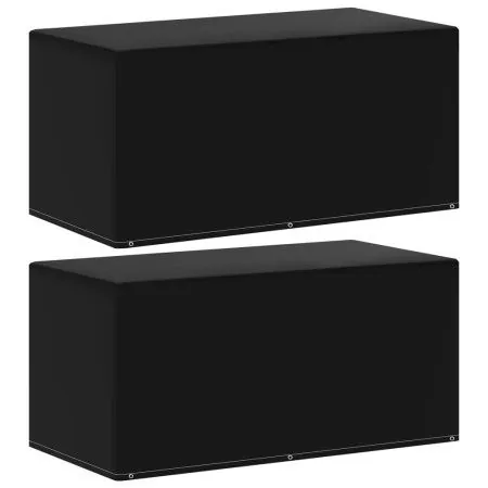 Funda para muebles de jardín 2 uds 6 ojales 160x80x75 cm de vidaXL, Fundas para muebles de jardín - Ref: Foro24-3082851, Prec...