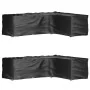 Fundas muebles jardín forma de L 2 uds 16 ojales 260x210x80 cm de vidaXL, Fundas para muebles de jardín - Ref: Foro24-3155380...