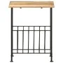 Revistero madera maciza de mango y acero 40x30x50 cm de vidaXL, Revisteros - Ref: Foro24-286465, Precio: 98,34 €, Descuento: %