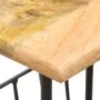 Revistero madera maciza de mango y acero 40x30x50 cm de vidaXL, Revisteros - Ref: Foro24-286465, Precio: 98,34 €, Descuento: %
