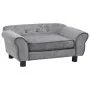 Sofá para perros felpa gris 72x45x30 cm de vidaXL, Camas para perros - Ref: Foro24-170951, Precio: 88,73 €, Descuento: %