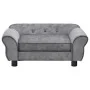 Sofá para perros felpa gris 72x45x30 cm de vidaXL, Camas para perros - Ref: Foro24-170951, Precio: 88,73 €, Descuento: %