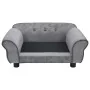 Sofá para perros felpa gris 72x45x30 cm de vidaXL, Camas para perros - Ref: Foro24-170951, Precio: 88,73 €, Descuento: %