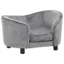 Sofá para perros felpa gris 69x49x40 cm de vidaXL, Camas para perros - Ref: Foro24-170941, Precio: 108,71 €, Descuento: %
