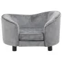 Sofá para perros felpa gris 69x49x40 cm de vidaXL, Camas para perros - Ref: Foro24-170941, Precio: 108,71 €, Descuento: %