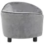 Sofá para perros felpa gris 69x49x40 cm de vidaXL, Camas para perros - Ref: Foro24-170941, Precio: 108,71 €, Descuento: %