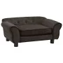 Sofá para perro felpa marrón 72x45x30 cm de vidaXL, Camas para perros - Ref: Foro24-170952, Precio: 95,60 €, Descuento: %