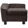 Sofá para perro felpa marrón 72x45x30 cm de vidaXL, Camas para perros - Ref: Foro24-170952, Precio: 95,60 €, Descuento: %