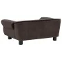 Sofá para perro felpa marrón 72x45x30 cm de vidaXL, Camas para perros - Ref: Foro24-170952, Precio: 95,60 €, Descuento: %