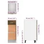 Armario bajo de cocina madera de ingeniería roble ahumado de vidaXL, Armarios de cocina - Ref: Foro24-815567, Precio: 55,39 €...
